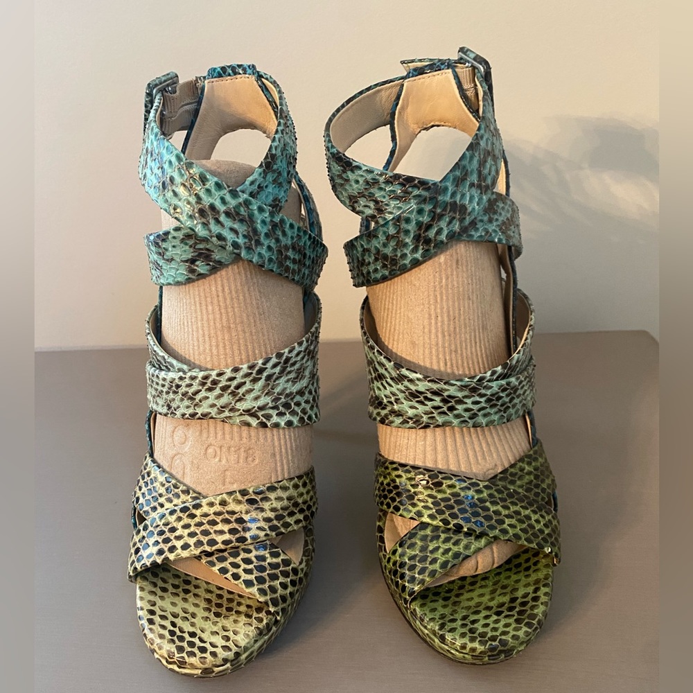 Jimmy Choo Snake Print Heels size 6